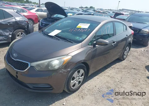 2015 Kia Forte Lx из США, поврежденный, VIN KNAFX4A68F5295454